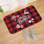 Christmas Door Mat Santa Claus Carpet Merry