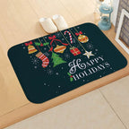 Christmas Door Mat Santa Claus Carpet Merry