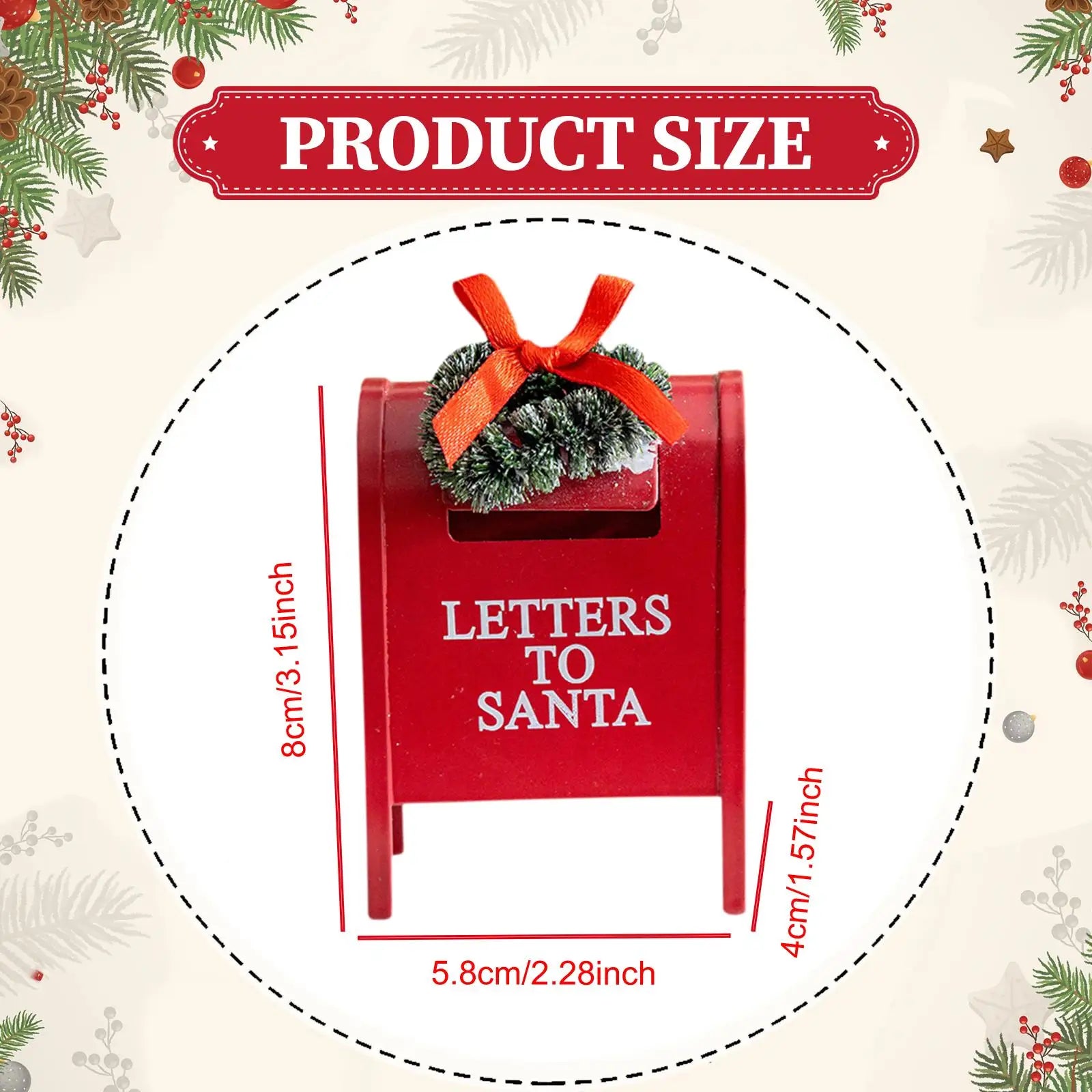 Christmas Letter to Santa Mail Box Ornament