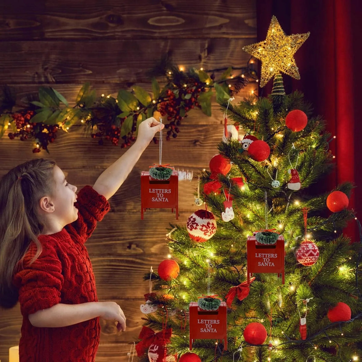 Christmas Letter to Santa Mail Box Ornament