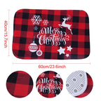 Christmas Door Mat Santa Claus Carpet Merry
