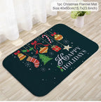 Christmas Door Mat Santa Claus Carpet Merry