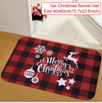 Christmas Door Mat Santa Claus Carpet Merry