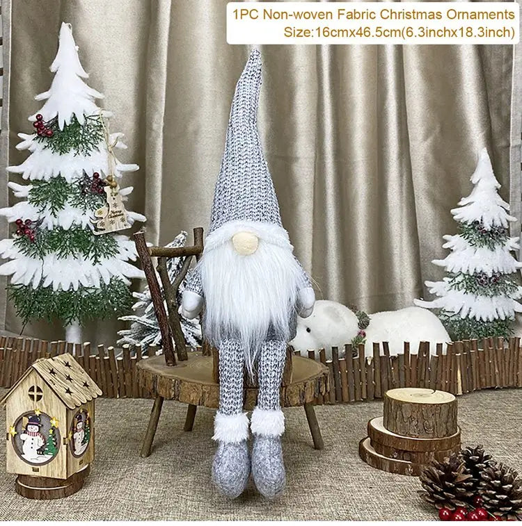 Christmas Dolls Tree Standing Santa, Snowman Reindeer