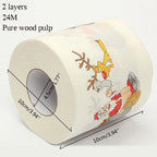 Christmas Paper Festival Theme Printed Wood Pulp