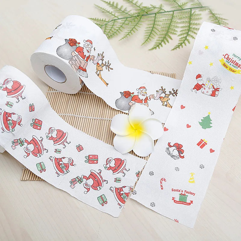 Christmas Paper Festival Theme Printed Wood Pulp