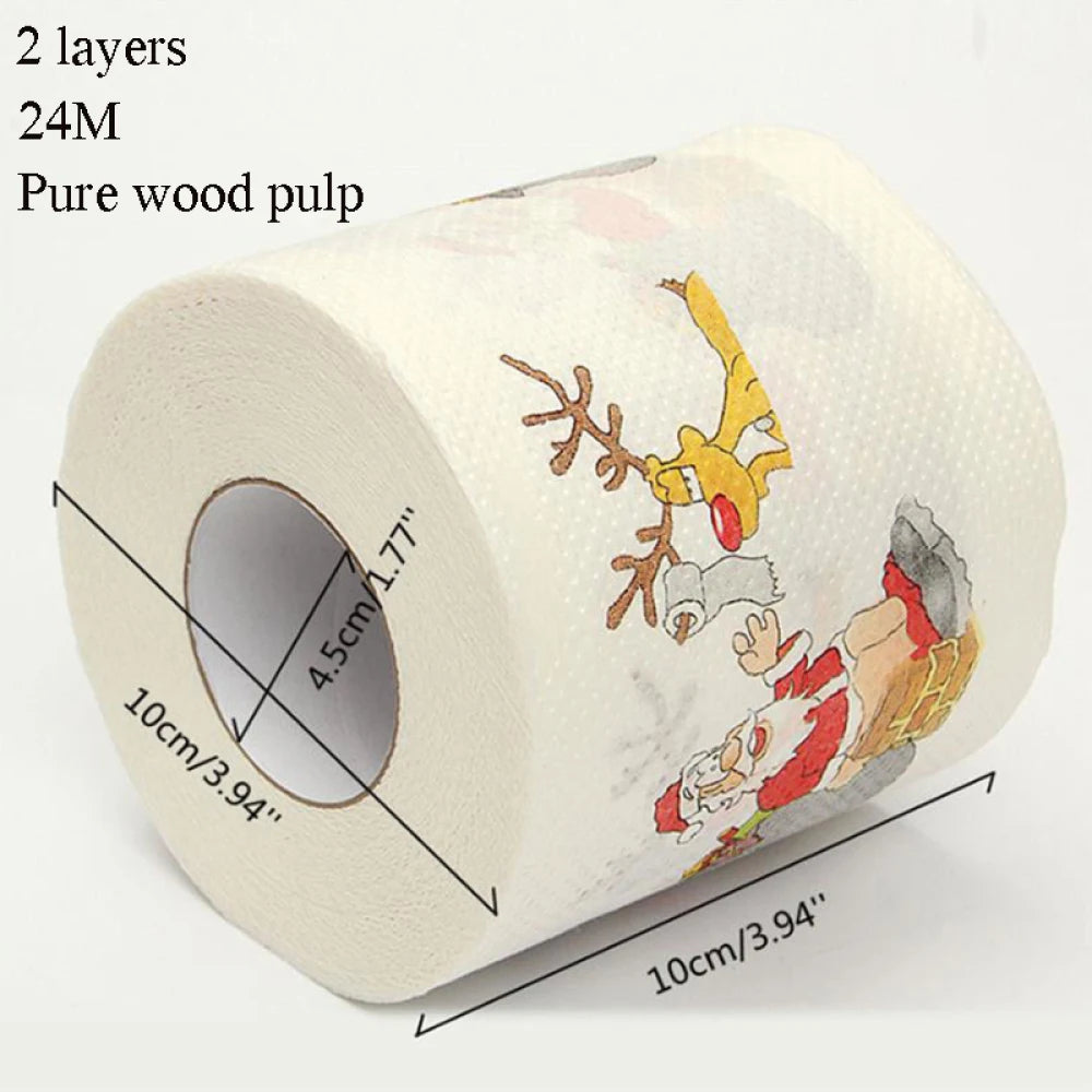 Christmas Paper Festival Theme Printed Wood Pulp