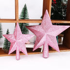 Christmas Tree Top Star Merry Shiny Gold