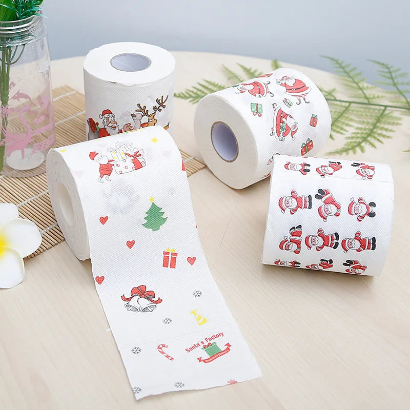Christmas Paper Festival Theme Printed Wood Pulp