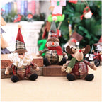 Christmas Dolls Tree Standing Santa, Snowman Reindeer