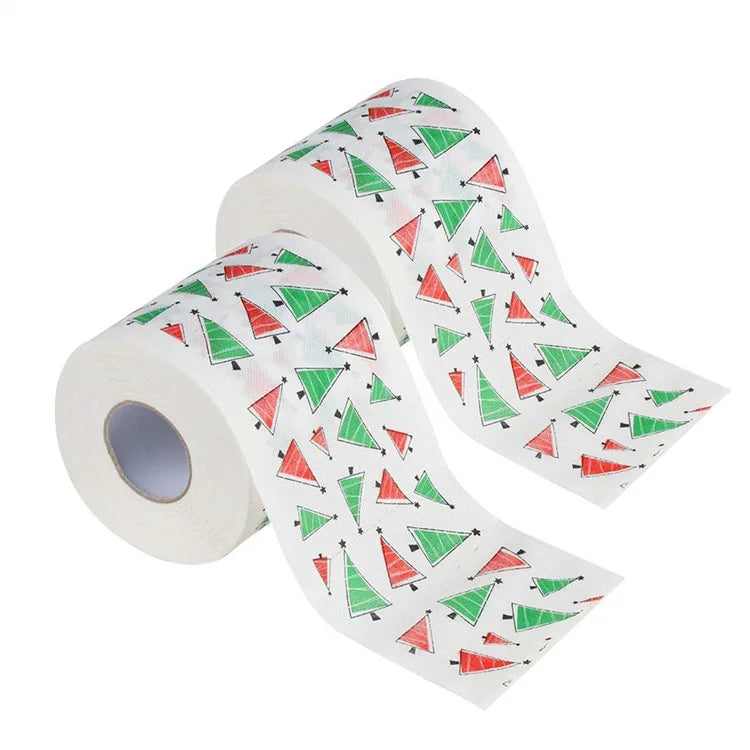 Christmas Paper Festival Theme Printed Wood Pulp