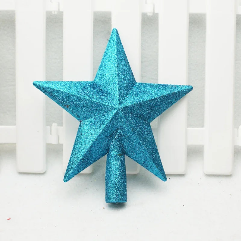Christmas Tree Top Star Merry Shiny Gold