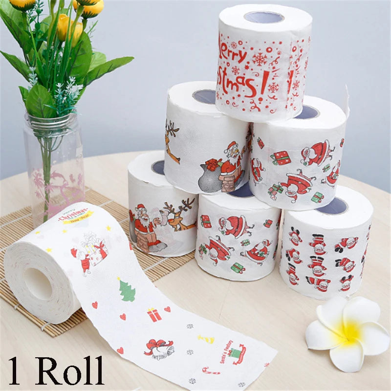 Christmas Paper Festival Theme Printed Wood Pulp