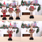Christmas Dolls Tree Standing Santa, Snowman Reindeer