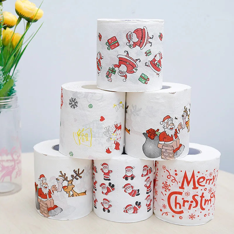 Christmas Paper Festival Theme Printed Wood Pulp