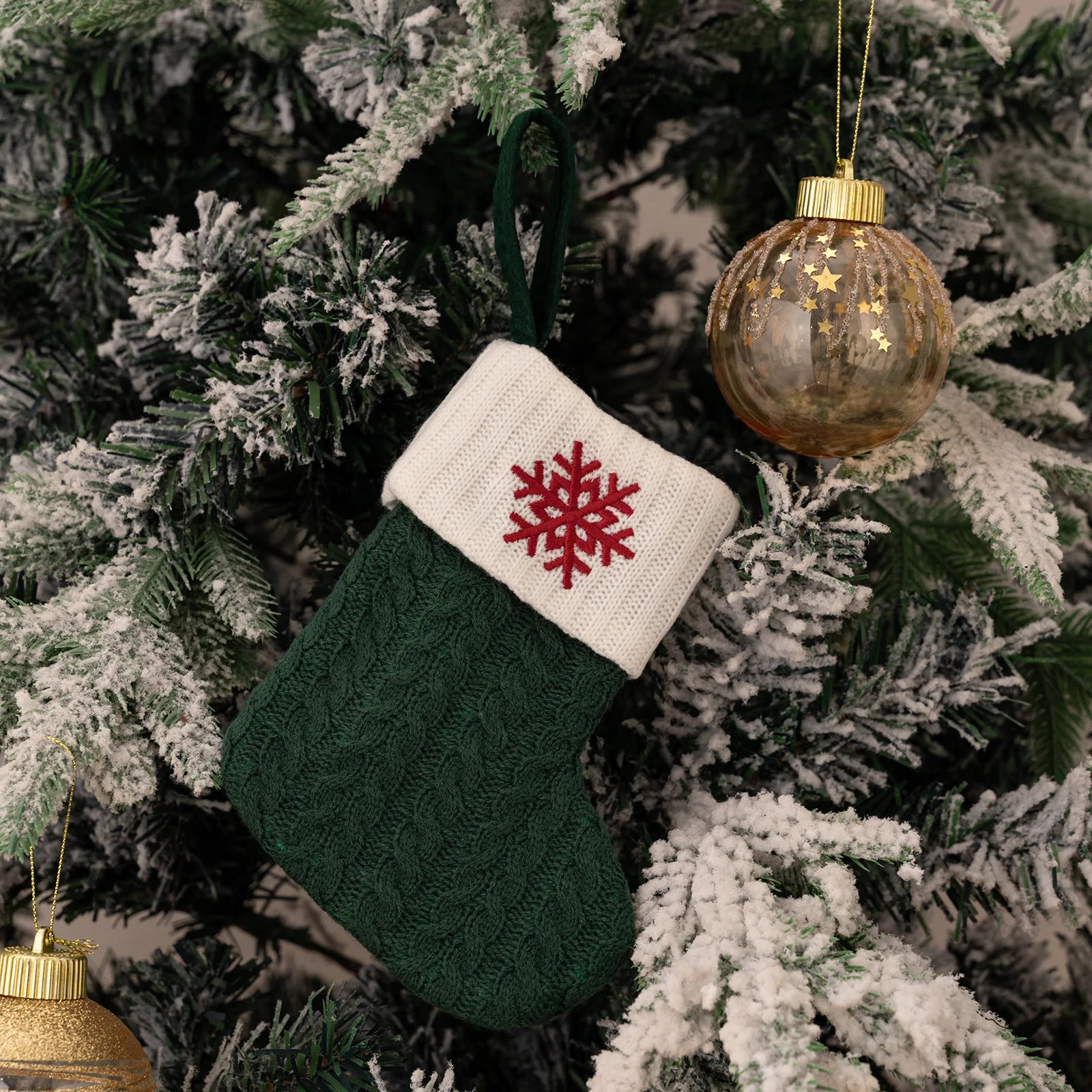 Monogram Christmas Knit Stockings