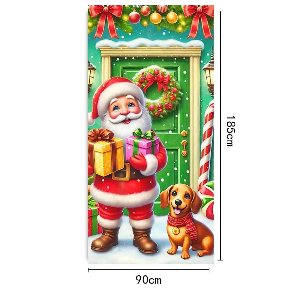 Christmas Cartoon Door Banner