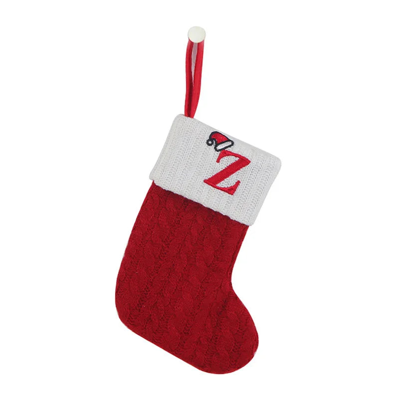 Knit Snowflake Christmas Stockings