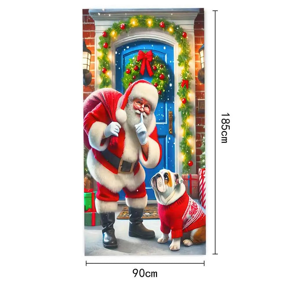 Christmas Cartoon Door Banner