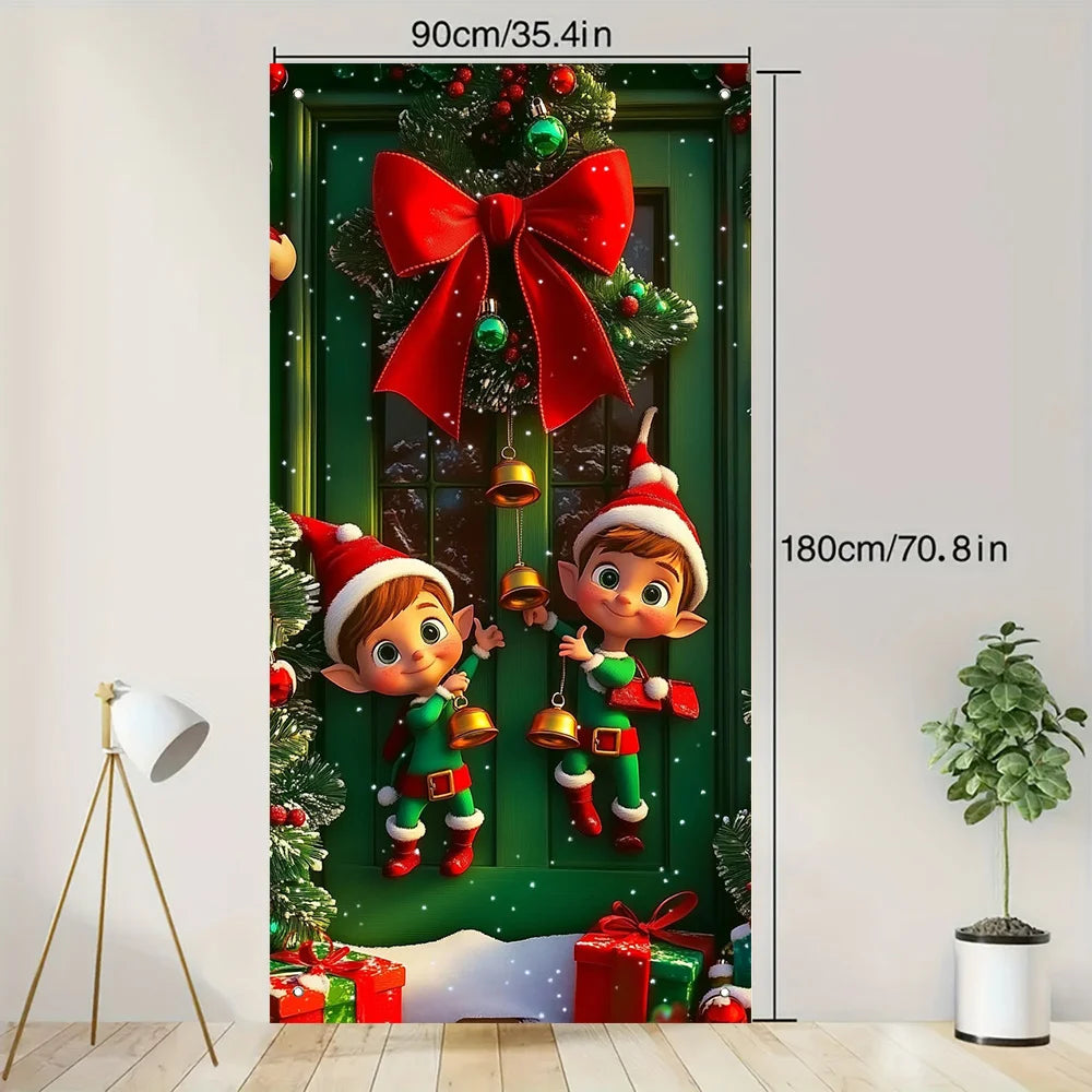 Christmas Cats Door Banner