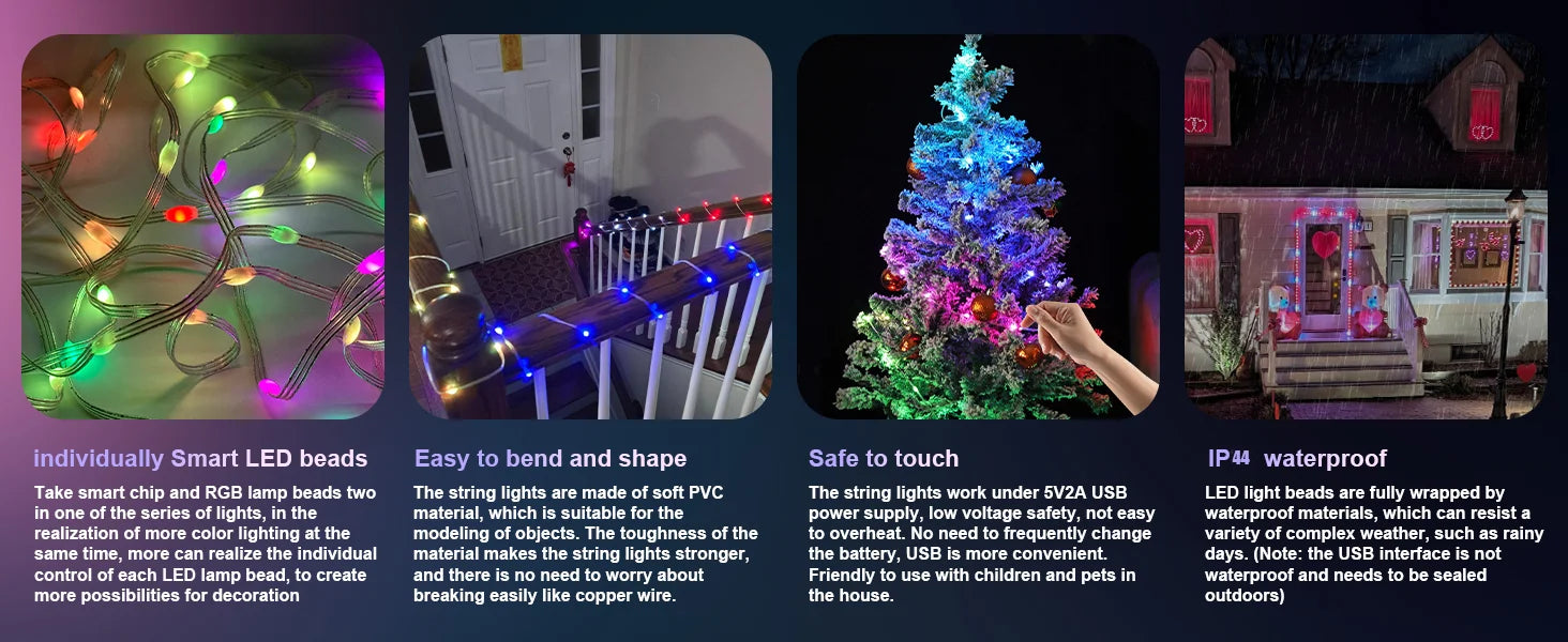 Smart Leather Cord Fairy Lights
