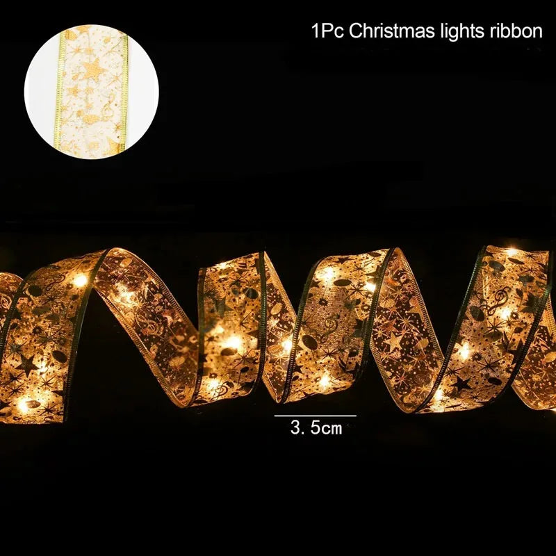Christmas Ribbon Fairy Lights
