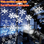 LED Snowflake Projector Light
