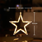 Christmas Snowflake Santa Hanging Battery operated Ornaments