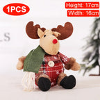 Christmas Dolls Tree Standing Santa, Snowman Reindeer