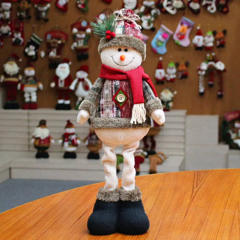 Christmas Dolls Tree Standing Santa, Snowman Reindeer
