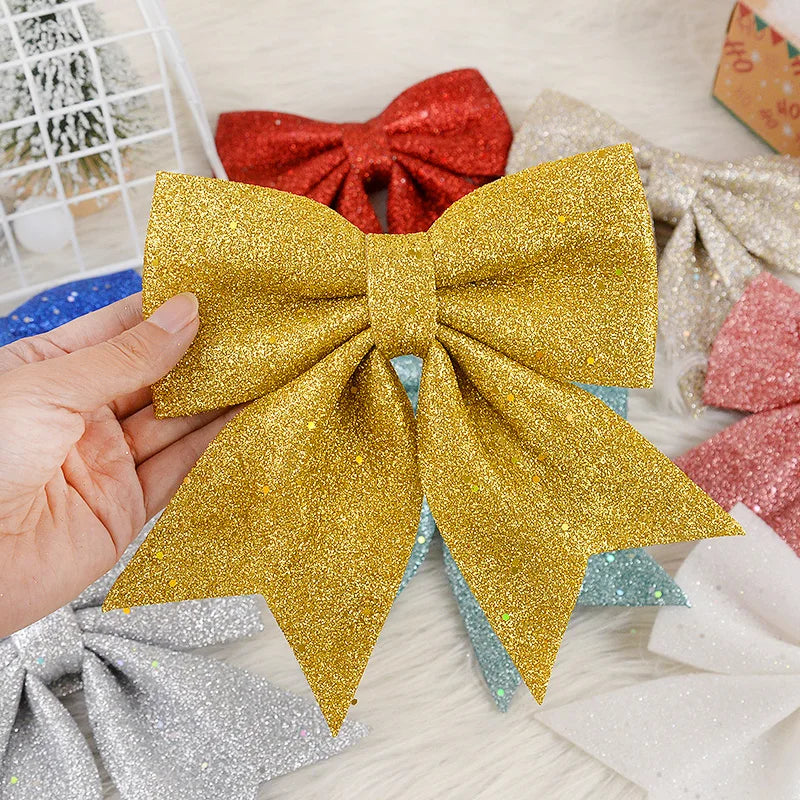 Shimmering Christmas Tree Bows