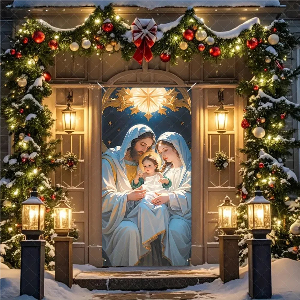 Christmas Nativity Door Banner