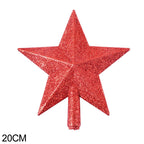 Christmas Tree Top Star Merry Shiny Gold