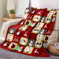 Santa Snowman and Reindeer Throw