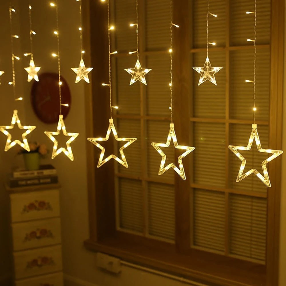 Starry Christmas Window Lights