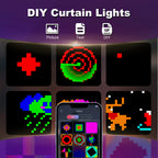 Smart Music Sync Curtain Lights