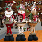 Christmas Dolls Tree Standing Santa, Snowman Reindeer
