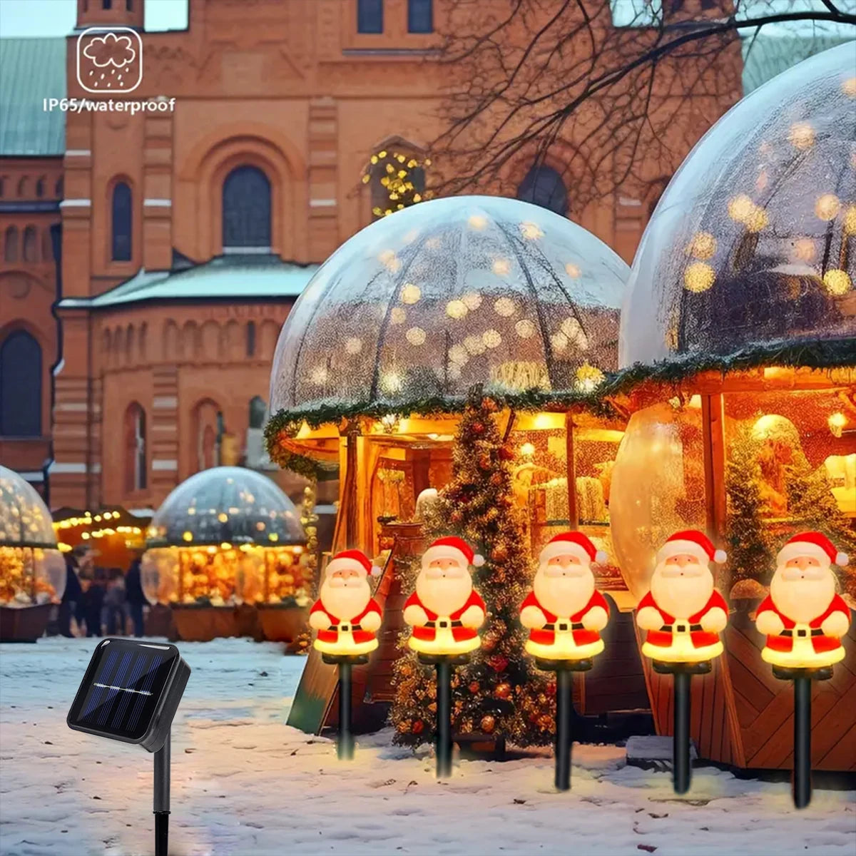 Solar Santa Pathway Lights
