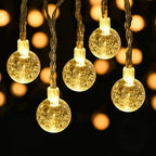 Crystal Ball Christmas String Lights