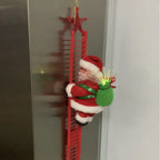 Electric Climbing Ladder Santa Claus Music Doll