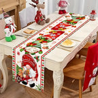 Santa Claus Christmas Table Runner Flag Noel