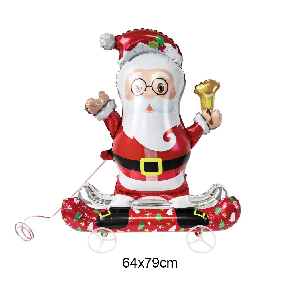 Standing Santa Foil Balloon Decor