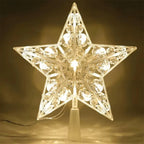Christmas Glowing Tree Topper Five pointed Star