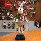 Christmas Dolls Tree Standing Santa, Snowman Reindeer