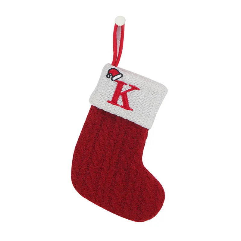 Knit Snowflake Christmas Stockings