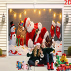 Christmas Santa Claus Garage Door Banner