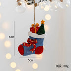 Merry Christmas Resin Santa angel Snowman Pendant