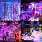 Solar Christmas Path Garland Lights