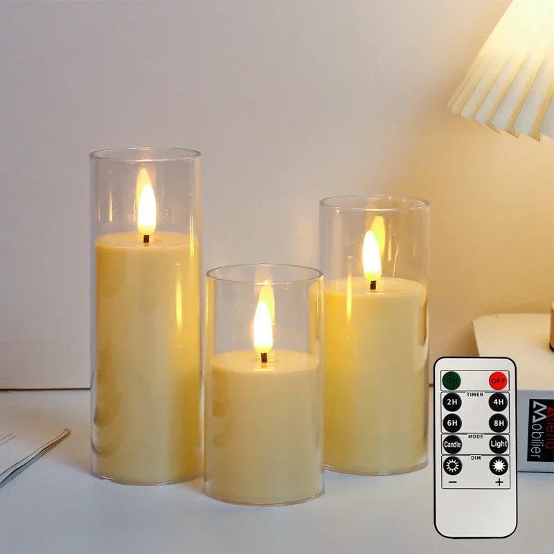 Warm Flickering Holiday Candles