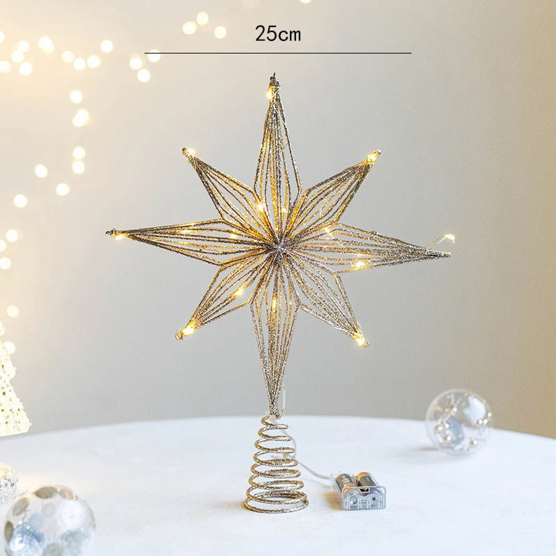 Christmas Tree Toppers Star Ornaments Festival